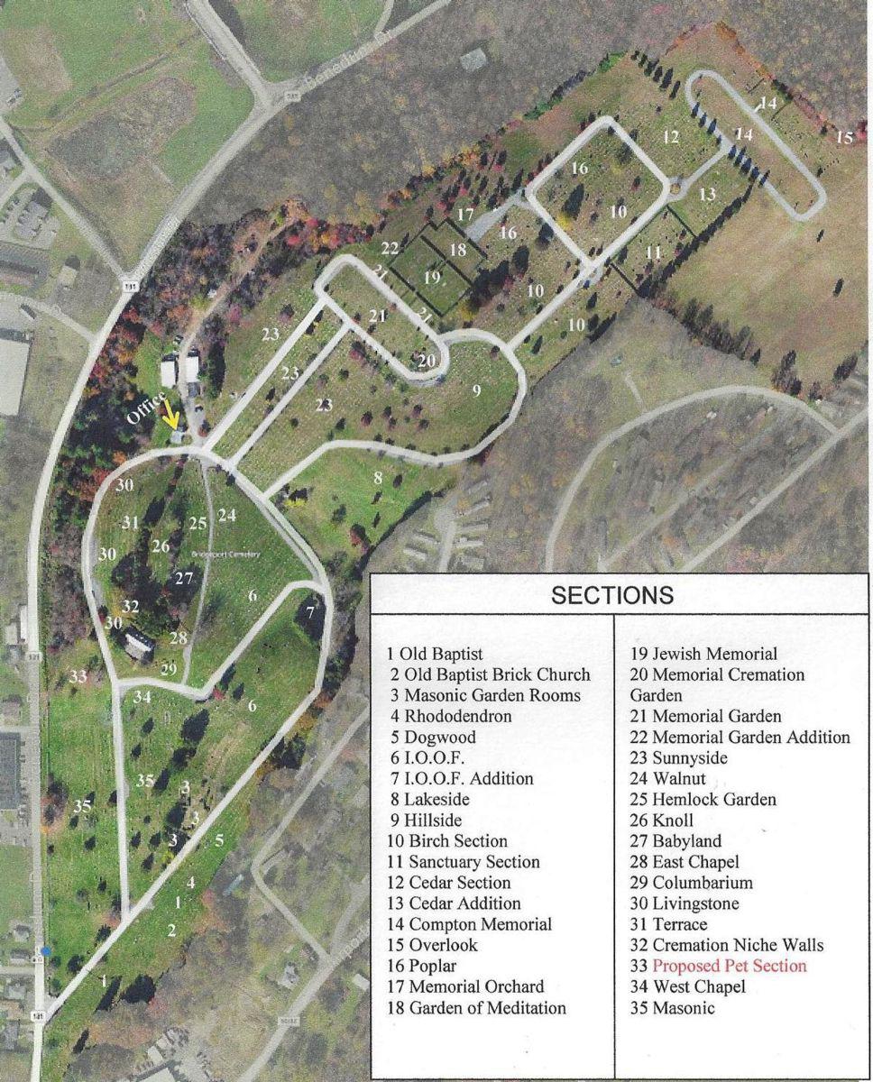 Map of  Cemetery